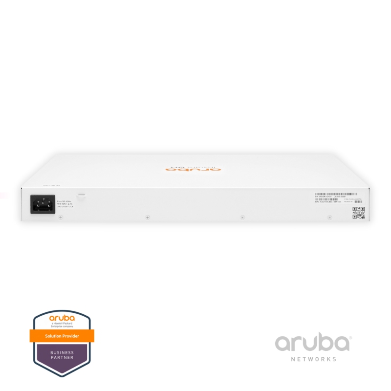 Switch HPE Aruba Instant On 1830 JL813A 24G, 12-Port PoE Classe 4 (195W), 12-Port Gigabit RJ45, 2-Port SFP 1GbE, Fonte AC 100-240v, Layer 2 Gerenciável