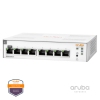 Switch HPE Aruba Instant On 1830 8G, JL810A, 8-Port RJ45 GbE, Fonte AC 100-240v, Layer 2 Gerenciável