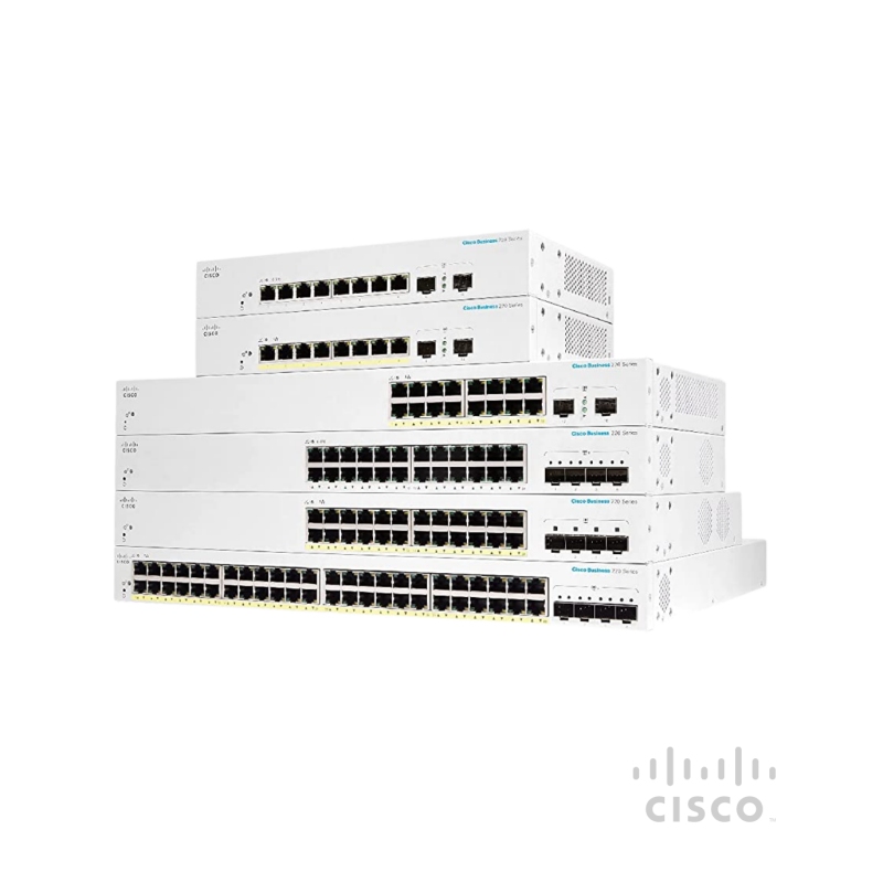 Cisco Business CBS220-24T-4X Smart Switch, 24 Port GE, 4x10G SFP+ Layer 2 Gerenciável