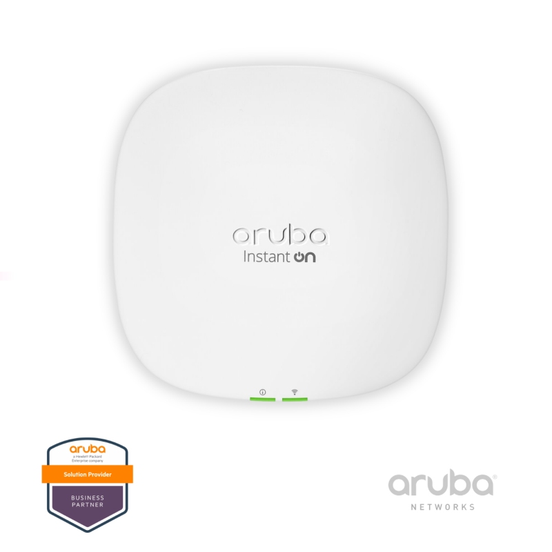 Aruba Instant On AP25 (RW) R9B28A, 2x2 Mimo Wi-Fi 6 Indoor Access Point