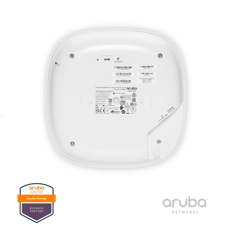 Aruba Instant On AP25 (RW) R9B28A, 2x2 Mimo Wi-Fi 6 Indoor Access Point