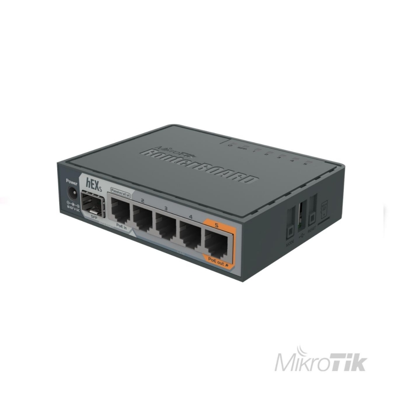 Mikrotik Routerboard RB760iGS, hEX S, 880MHz, 256MB, 1G SFP port, L4, 5 Ethernet Port