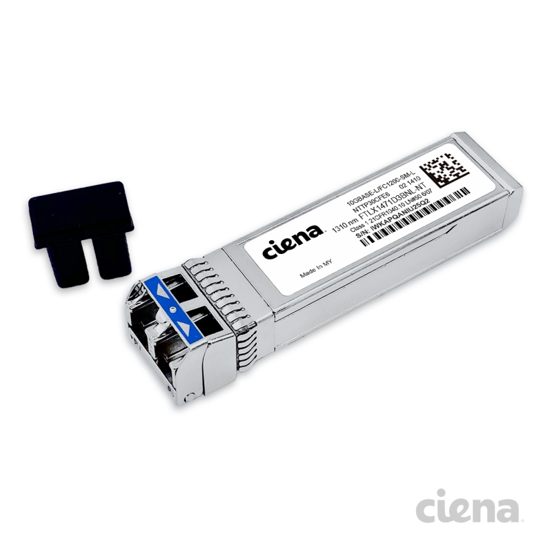 Ciena NTTP30CFE6 10GBASE-LR SFP+, 1310nm 10km LC SMF Duplex FTLX1471D3BNL-NT, transceptor óptico