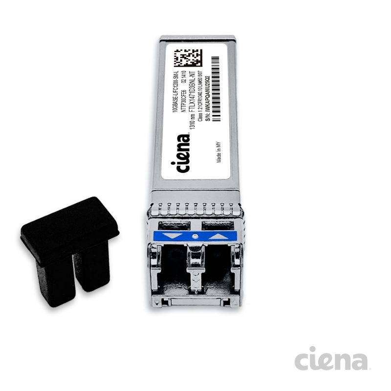 Ciena NTTP30CFE6 10GBASE-LR SFP+, 1310nm 10km LC SMF Duplex FTLX1471D3BNL-NT, transceptor óptico