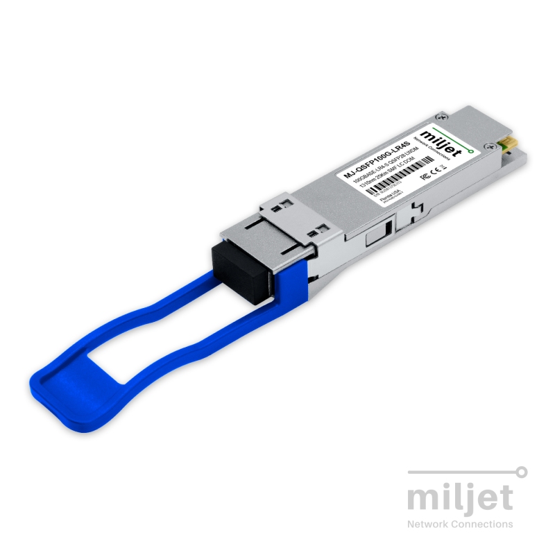 100GBASE-LR4-S QSFP28, 1310nm LWDM 25km, 100G/112G Dual-rate OTU4 SMF LC DDM Duplex Dual Rate, transceptor óptico Miljet