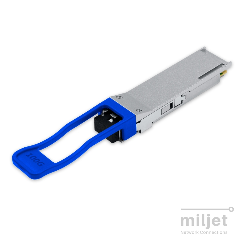 100GBASE-LR4-S QSFP28, 1310nm LWDM 25km, 100G/112G Dual-rate OTU4 SMF LC DDM Duplex Dual Rate, transceptor óptico Miljet