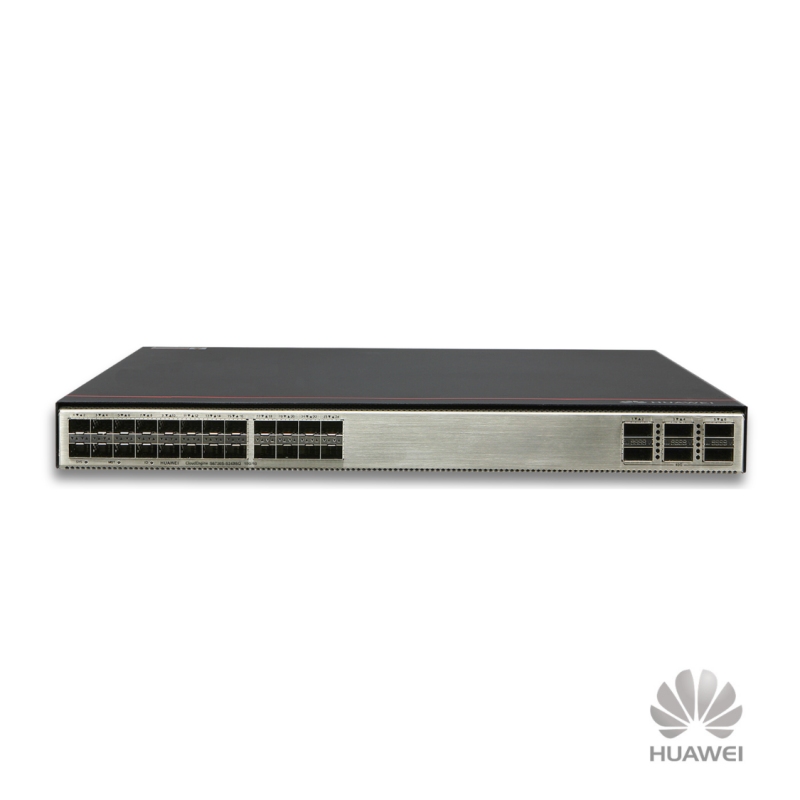 Switch 30P Huawei S6730-H24X6C, 24x10G SFP+, 6x40G/100G QSFP28 Full, 2xFontes DC -48V, Layer 3+ Gerenciável Premium