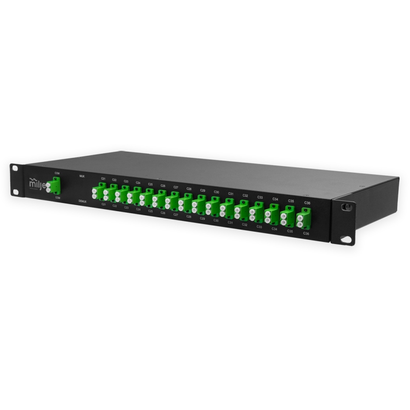 MUX/DEMUX DWDM Dual Fiber, MJ-1UD16DA 16 Channels 16Mx/16Dx, LC/APC C21-C36