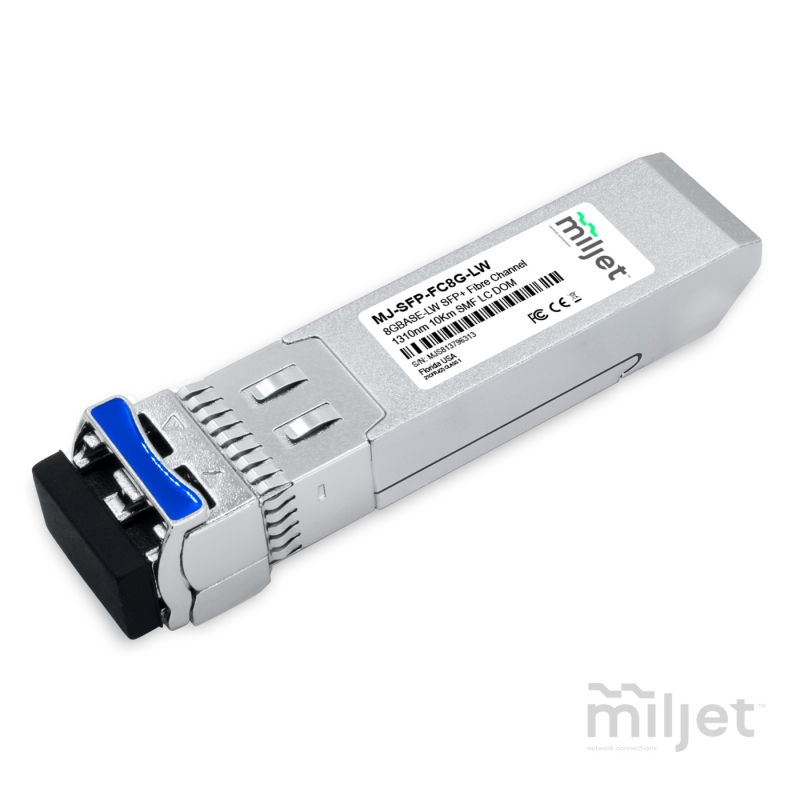 8GBASE-LW Fibre Channel SFP+, 1310nm 10km SMF DDM LC Duplex, transceptor óptico Miljet