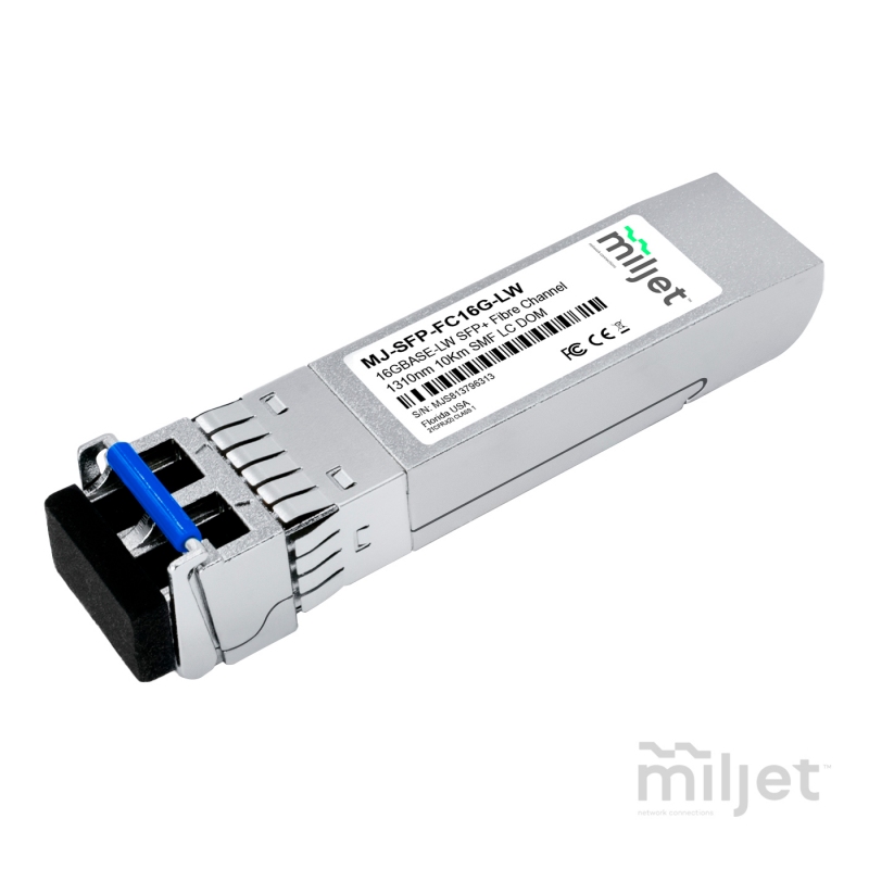 16GBASE-LW Fibre Channel SFP+, 1310nm 10km SMF DDM LC Duplex, transceptor óptico Miljet