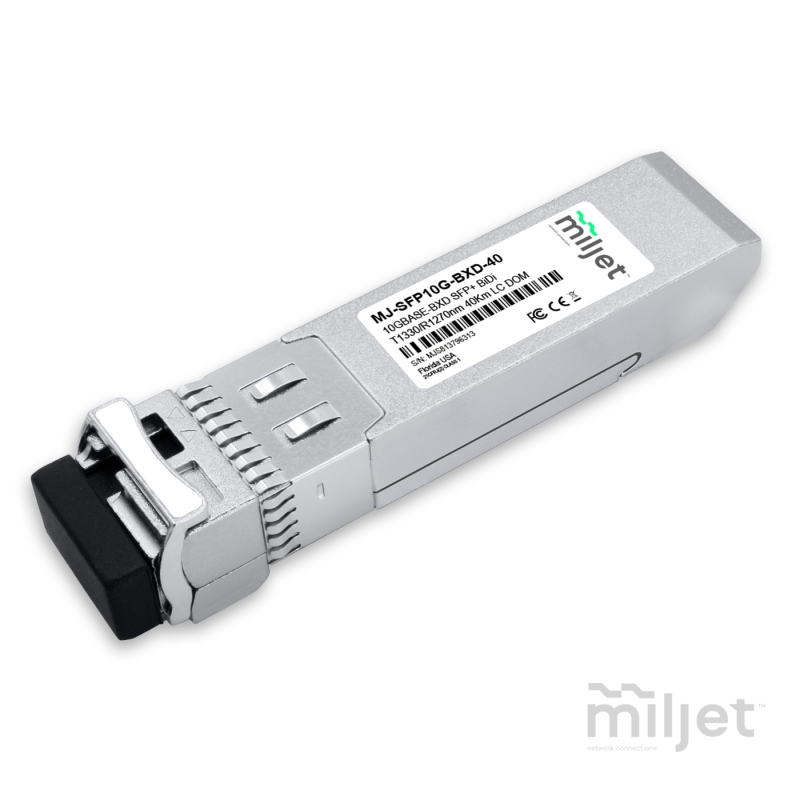 10GBASE-BXD SFP+, BiDi Tx1330/Rx1270nm 40km LC DDM, transceptor óptico Miljet