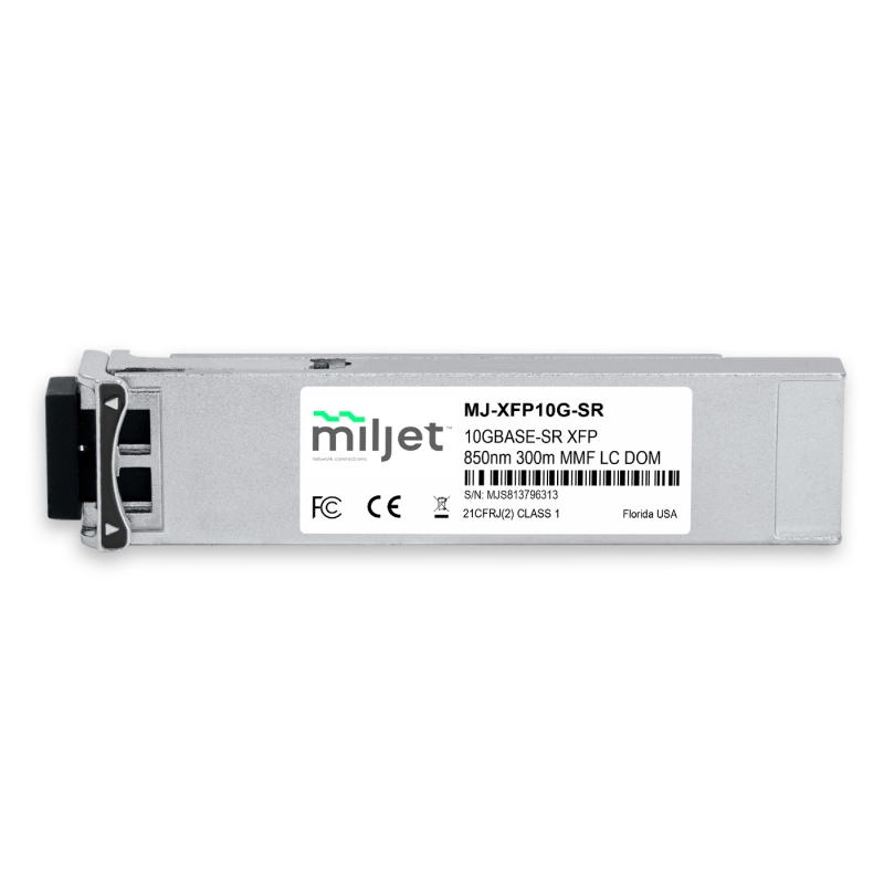 10GBASE-SR XFP 850nm 300m MMF LC DDM DUPLEX, transceptor óptico Miljet