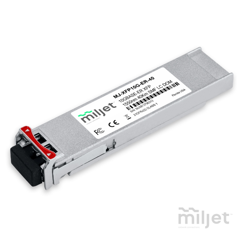 10GBASE-ER XFP 1550nm 40km SMF LC DDM DUPLEX, Transceptor óptico Miljet