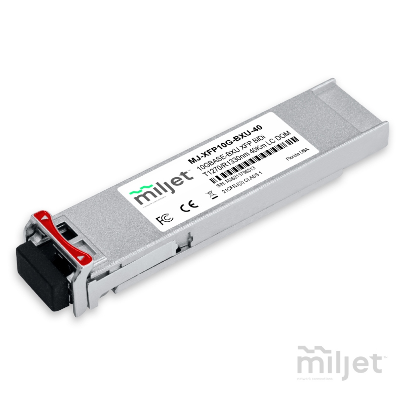 10GBASE-BXU XFP BiDi Tx1270/Rx1330nm 40km LC DDM, transceptor óptico Miljet