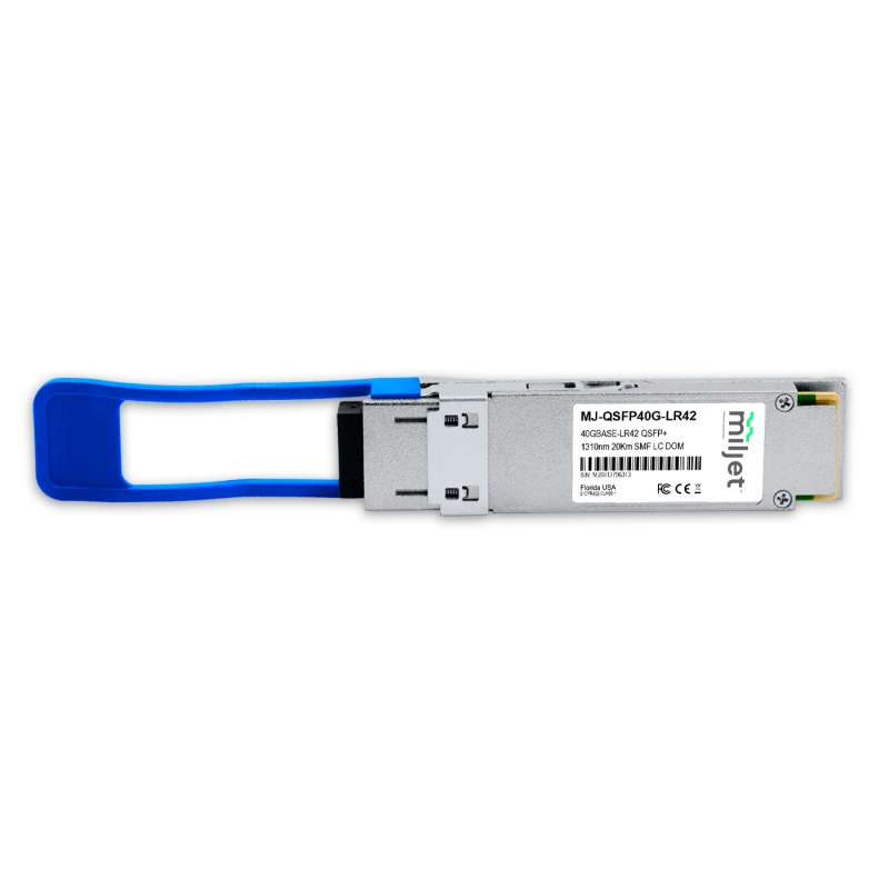 40GBASE-LR4 QSFP+ 1310nm 20km SMF LC DDM DUPLEX, transceptor óptico Miljet