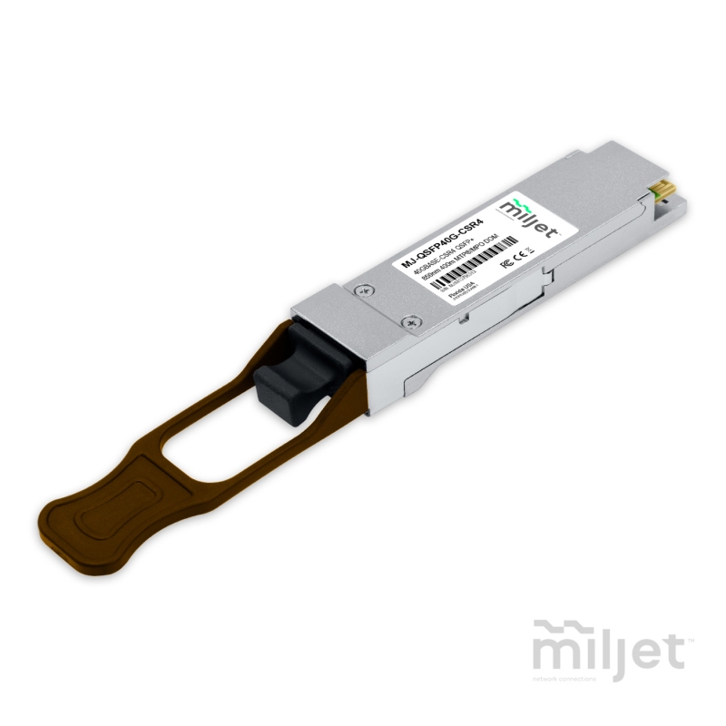 40GBASE-CSR4 QSFP+ 850nm 400m MMF MTP/MPO DDM, transceptor óptico Miljet