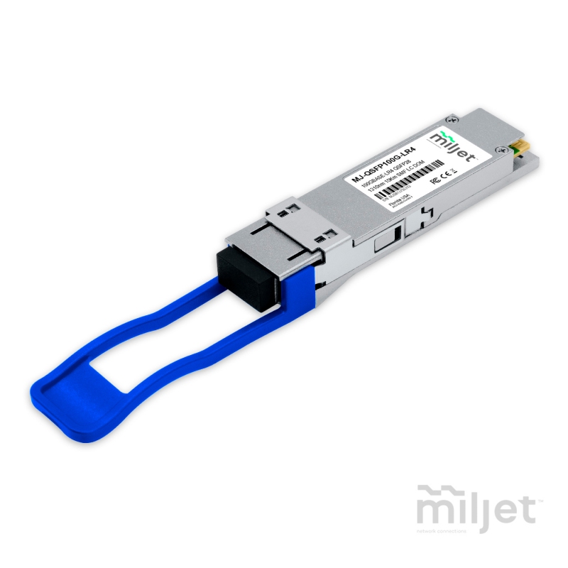 100GBASE-LR4 QSFP28 1310nm 10km SMF LC DDM Duplex Dual Rate 100G/112G OTU4 , transceptor óptico Miljet