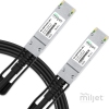 Cabo 40G QSFP+ para QSFP+ 3m, DAC Direct Attach Copper, Twinax Cabo PVC 30AWG Miljet (Compatível Juniper)