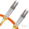 Cordão Óptico 3m, LC/UPC-LC/UPC, MM G651.1 50/125, OM2 Duplex 2.0mm LSZH Laranja, Fibra Multimodo Miljet