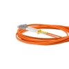 Cordão Óptico 3m, LC/UPC-LC/UPC, MM G651.1 50/125, OM2 Duplex 2.0mm LSZH Laranja, Fibra Multimodo Miljet