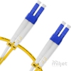 Cordão Óptico 1m, LC/UPC-LC/UPC, SM BLI G657-A1 9/125 0.12dB IL, OS2 Duplex 2.0mm LSZH Amarelo, Fibra Monomodo Miljet