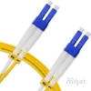 Cordão Óptico 5m, LC/UPC-LC/UPC, SM BLI G657-A1 9/125, OS2 Duplex 2.0mm LSZH Amarelo, Fibra Monomodo Miljet