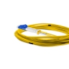 Cordão Óptico 5m, LC/UPC-LC/UPC, SM BLI G657-A1 9/125, OS2 Duplex 2.0mm LSZH Amarelo, Fibra Monomodo Miljet