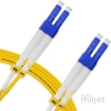 Cordão Óptico 7m, LC/UPC-LC/UPC, SM BLI G657-A1 9/125, OS2 Duplex 2.0mm LSZH Amarelo, Fibra Monomodo Miljet