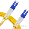 Cordão Óptico 15m, LC/UPC-LC/UPC, SM BLI G657-A1 9/125, OS2 Duplex 2.0mm LSZH Amarelo, Fibra Monomodo Miljet