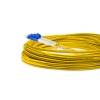 Cordão Óptico 10m, LC/UPC-SC/APC, SM BLI G657-A1 9/125, OS2 Duplex 2.0mm LSZH Amarelo, Fibra Monomodo Miljet