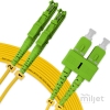 Cordão Óptico 20m, E2000/APC-SC/APC, SM BLI G657-A1 9/125, OS2 Duplex 2.0mm LSZH Amarelo, Fibra Monomodo Miljet