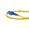 Cordão Óptico 1m, SC/UPC-ST/UPC, SM BLI G657-A1 9/125, OS2 Duplex 2.0mm LSZH Amarelo, Fibra Monomodo Miljet