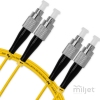 Cordão Óptico 3m, FC/UPC-FC/UPC SM BLI G.657A 9/125, OS2 Duplex 2.0mm LSZH Amarelo Fibra Monomodo Miljet