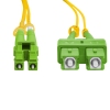 Cordão Óptico 3m, LC/APC-SC/APC, SM BLI G657-A1 9/125 0.12dB IL OS2 Duplex 2.0mm LSZH Amarelo, Fiber Monomodo Miljet