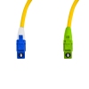 Cordão Óptico 15m, LC/UPC-LC/APC SM BLI G657-A1 9/125, OS2 Simplex 3.0mm LSZH Amarelo Fibra Monomodo Miljet