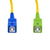 Cordão Óptico 2m, SC/UPC-SC/APC, SM BLI G657-A1 9/125, OS2 Simplex 3.0mm LSZH Amarelo, Fibra Monomodo Miljet