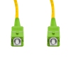 Cordão Óptico 2m, SC/APC-SC/APC, SM BLI G657-A1 9/125, OS2 Simplex 3.0mm LSZH Amarelo, Fibra Monomodo Miljet