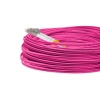 Cordão Óptico 30m, LC/UPC-LC/UPC, MM G651.1 50/125, OM4 Duplex 2.0mm LSZH Magenta, Fibra Multimodo Miljet