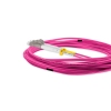 Cordão Óptico 5m, LC/UPC-LC/UPC, MM G651.1 50/125, OM4 Duplex 2.0mm LSZH Magenta, Fibra Multimodo Miljet