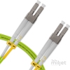 Cordão Óptico 3m, LC/UPC-LC/UPC, MM G651.1 50/125, OM5 Duplex 2.0mm LSZH Verde, Fibra Multimodo Miljet