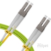 Cordão Óptico 5m, LC/UPC-LC/UPC, MM G651.1 50/125, OM5 Duplex 2.0mm LSZH Verde, Fibra Multimodo Miljet