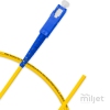 Pigtail Óptico 1m, SC/UPC, SM BLI G657-A1 9/125 OS2, Simplex 3.0mm LSZH Amarelo, Fibra Monomodo Miljet