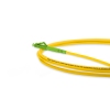 Pigtail Óptico 1m, LC/APC, SM BLI G657-A1 9/125 OS2, Simplex 3.0mm LSZH Amarelo, Fibra Monomodo Miljet