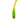 Pigtail Óptico 1m, LC/APC, SM BLI G657-A1 9/125 OS2, Simplex 3.0mm LSZH Amarelo, Fibra Monomodo Miljet