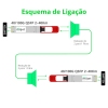 40G/100G Redutor/Conversor de Fibra para 1 Link 1xLC/APC Duplex para 1xSC/APC Bi-Direcional