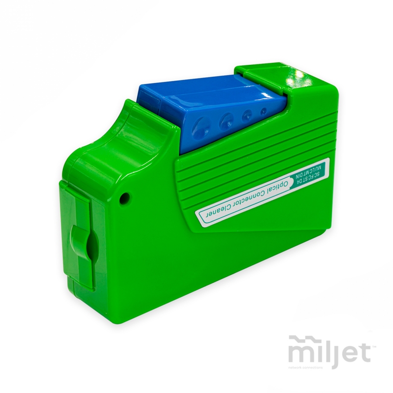 Cassete Box de Limpeza Óptica para Conector LC/SC/FC/ST/MU/MTP/MPO/D4/DIN 500+ cleans, MJ-BOX-500C-CLE