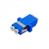 Adaptador Acoplador Óptico LC/UPC para LC/UPC SM, Duplex Monomodo Azul com Flange