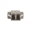 Adaptador Acoplador Óptico LC/UPC para LC/UPC MM, Duplex Multimodo Bege com Flange 