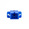 Adaptador Acoplador Óptico SC/UPC para SC/UPC SM, Simplex Monomodo Azul com Flange