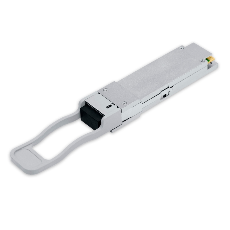 100GBASE-ZR4 BXU QSFP28 BIDI, PAM4 Tx1280/Rx1300nm LWDM 80Km SMF, EML+SOA, DDM LC Simplex, transceptor óptico Miljet